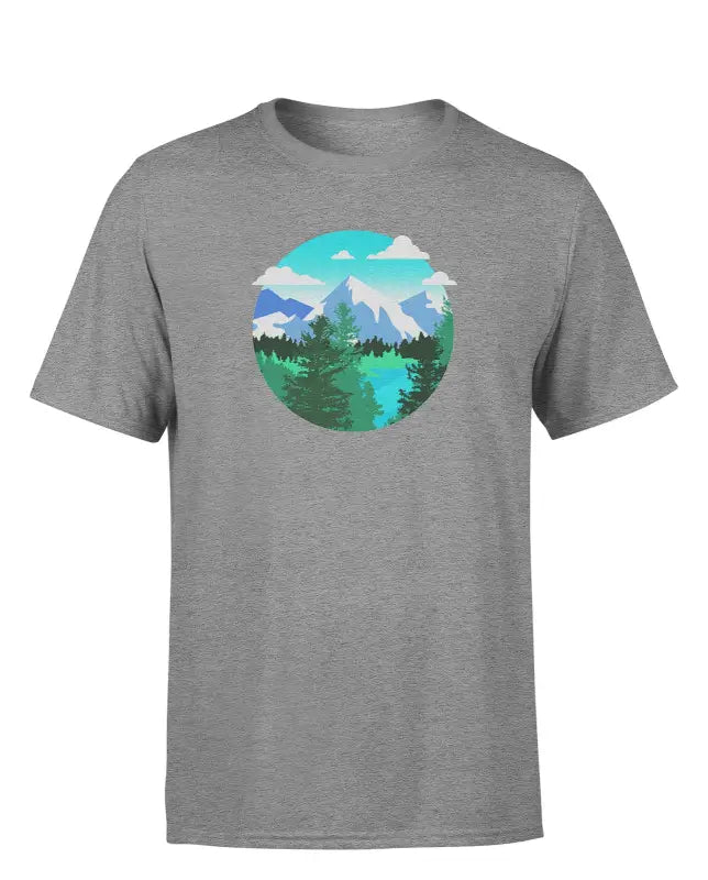 Planet Earth Outdoor Rasterized Herren T - Shirt - Grau / S