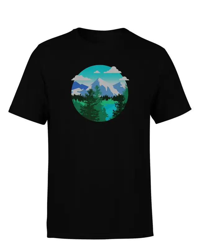 Planet Earth Outdoor Rasterized Herren T - Shirt - Schwarz / S