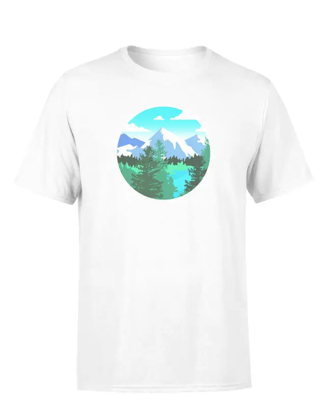 Planet Earth Outdoor Rasterized Herren T - Shirt - Weiss / S