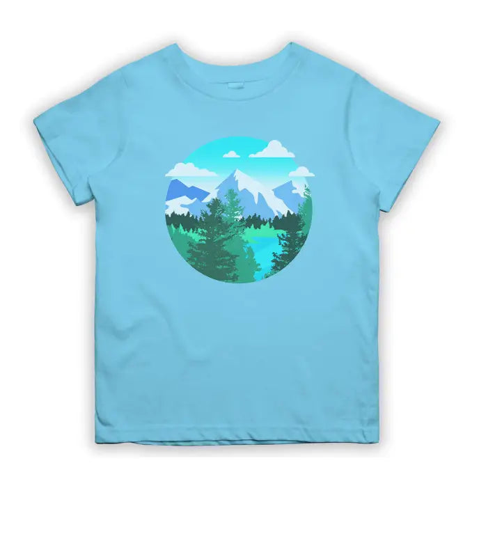 Planet Earth Rasterized Outdoor Kinder T - Shirt - 104 - 110 / Light Blue