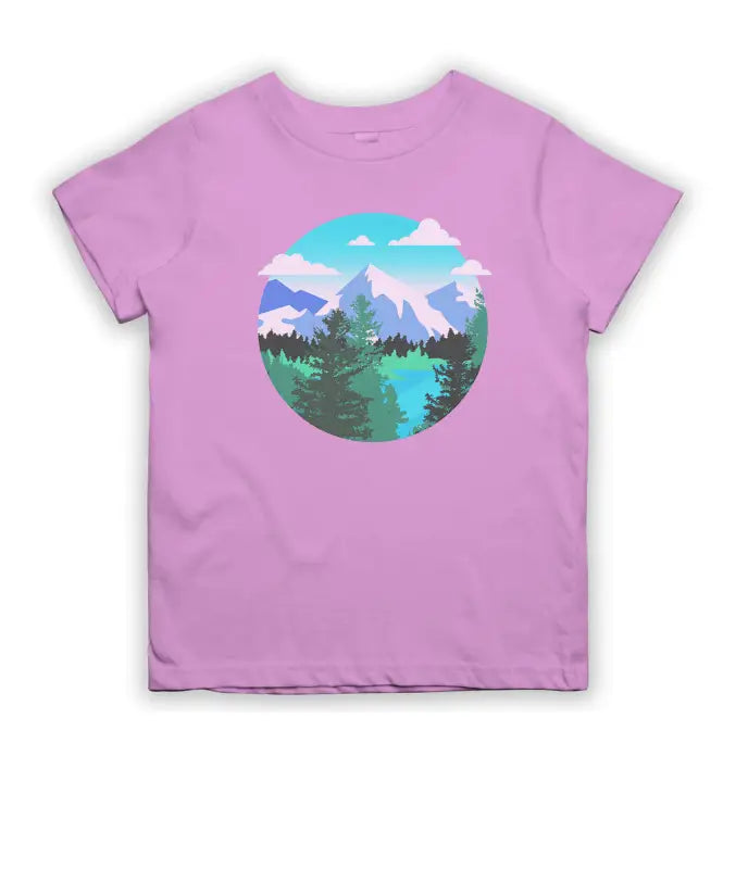 Planet Earth Rasterized Outdoor Kinder T - Shirt - 104 - 110 / Light Pink