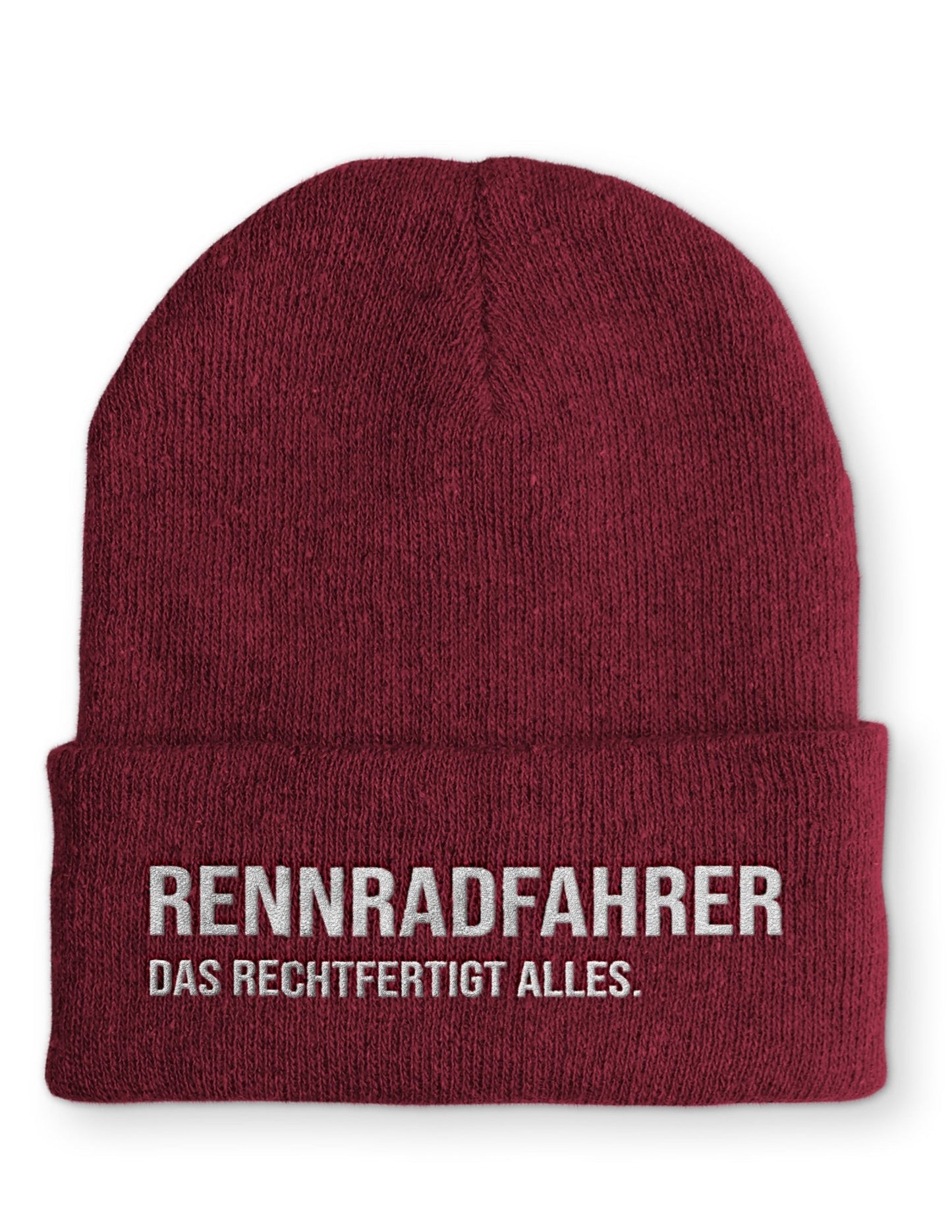 Radrennfahrer Beanie Mütze mit Spruch - tshirtladen - Mütze