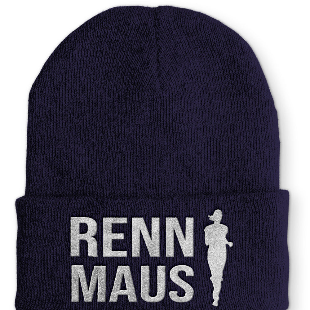 
                  
                    Renn Maus Beanie Mütze mit Spruch - Navy - Mütze
                  
                