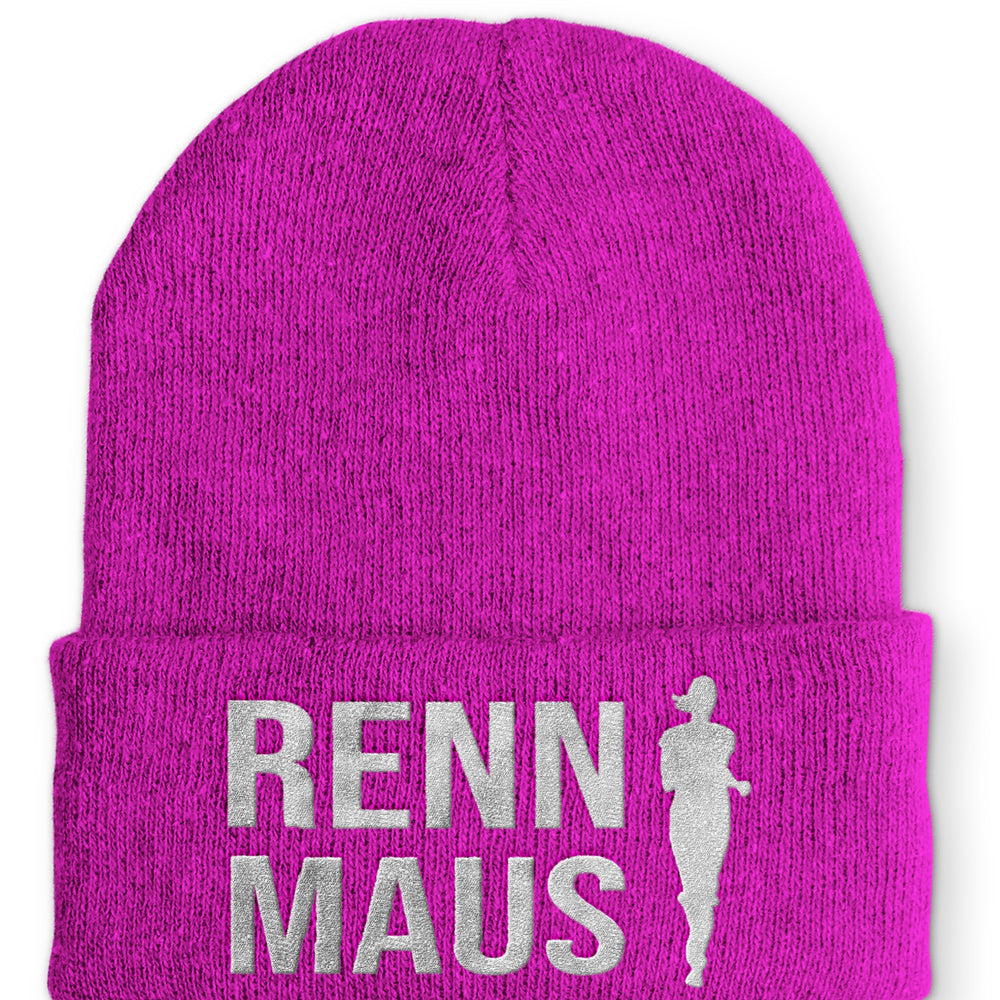 
                  
                    Renn Maus Beanie Mütze mit Spruch - Pink - Mütze
                  
                