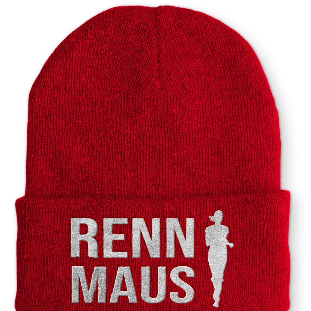 
                  
                    Renn Maus Beanie Mütze mit Spruch - Rot - Mütze
                  
                