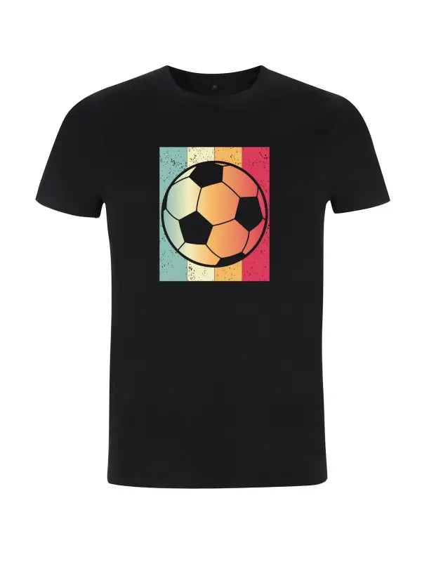 Retro Fußball Herren T - Shirt - S / Schwarz