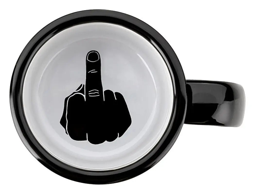Retro Mittelfinger Innen Keramik Tasse - tshirtladen - 