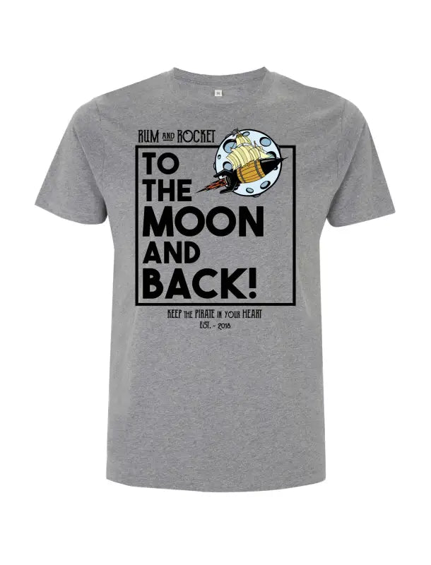 Rum and Rocket to the Moon T - Shirt Herren - S / Sports Grey