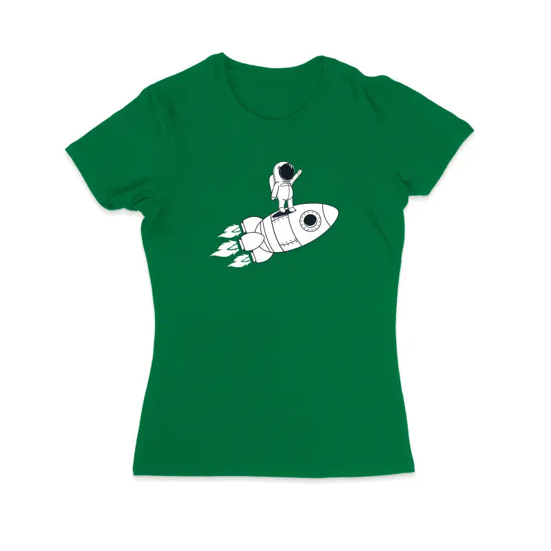 
                      
                        Rum and Rocket Waving Astronaut Damen T - Shirt - S / Grün
                      
                    