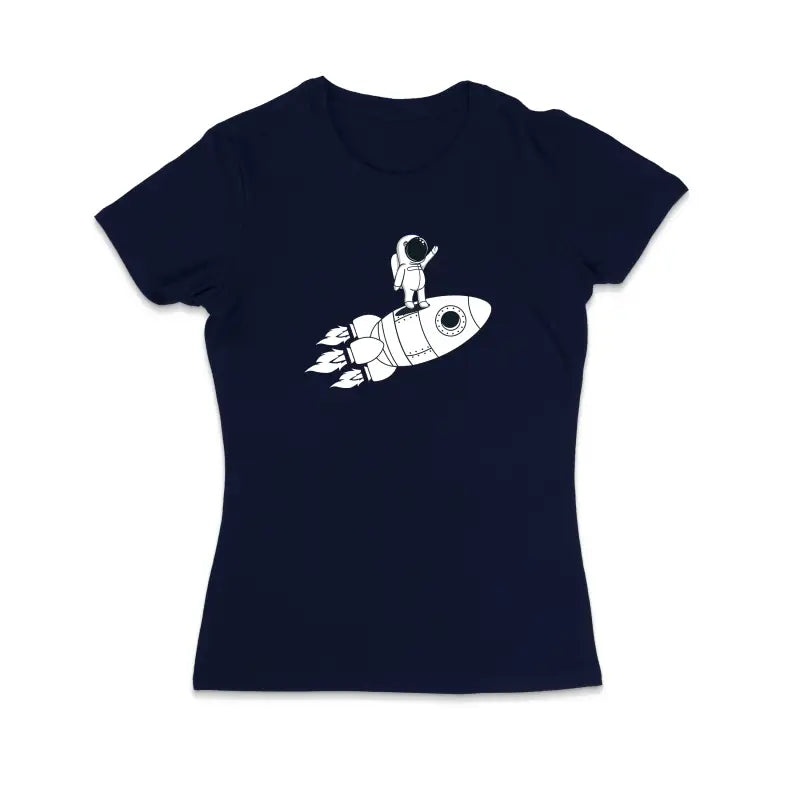 
                      
                        Rum and Rocket Waving Astronaut Damen T - Shirt - S / Navy
                      
                    