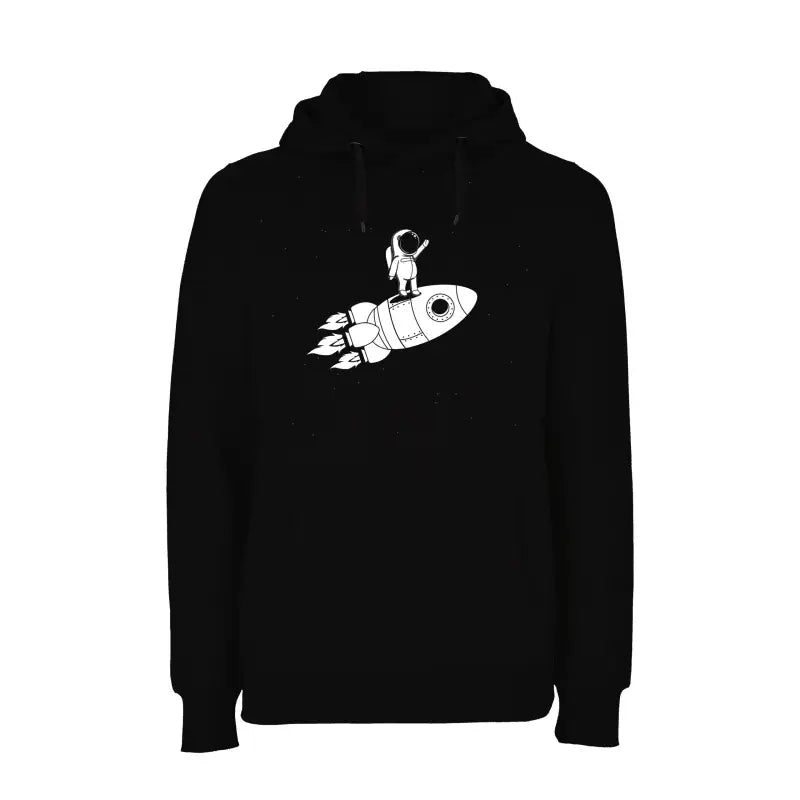 
                  
                    Rum and Rocket Waving Austronaut Hoodie Unisex - Schwarz / 3/4 XS
                  
                