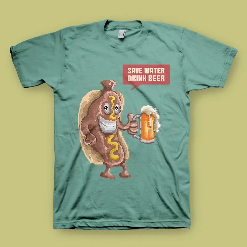 Save Water Drink Beer Herren T-Shirt - tshirtladen - 