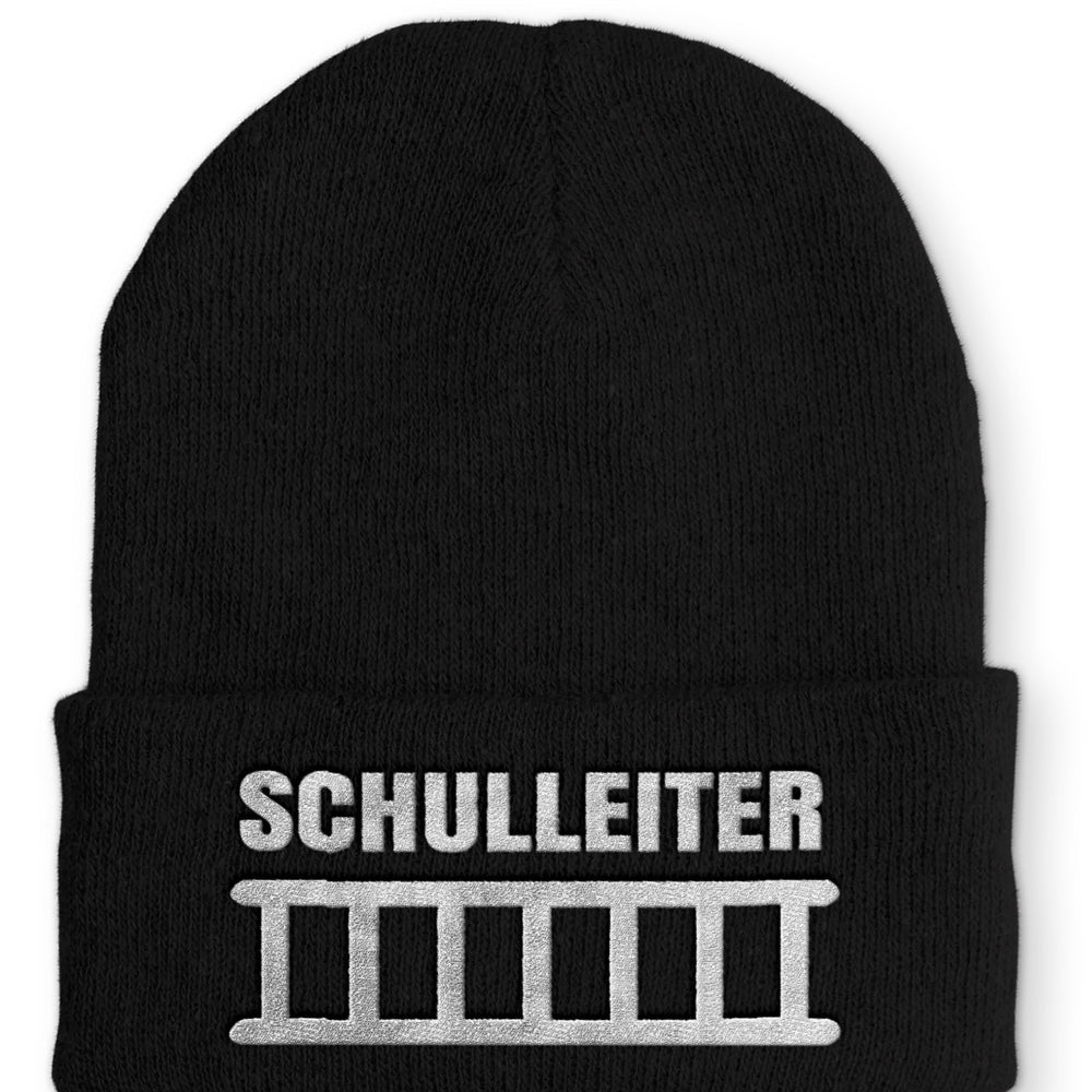 Schulleiter Beanie Mütze mit Spruch - Black - Mütze