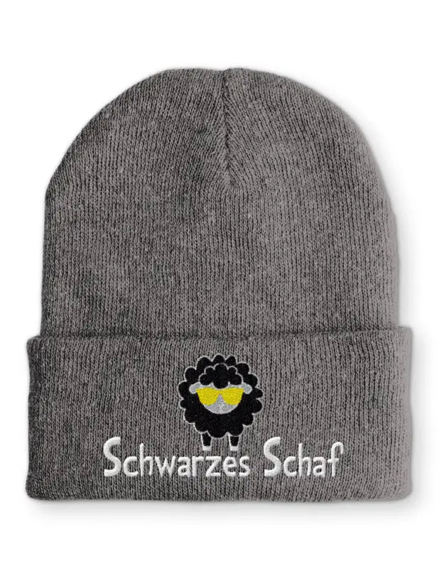 
                      
                        Schwarzes Schaf Wintermütze Spruchmütze Beanie perfekt für die kalte Jahreszeit - Grau
                      
                    