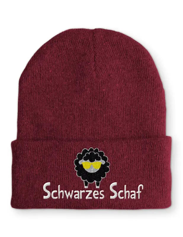 
                      
                        Schwarzes Schaf Wintermütze Spruchmütze Beanie perfekt für die kalte Jahreszeit - Bordeaux
                      
                    