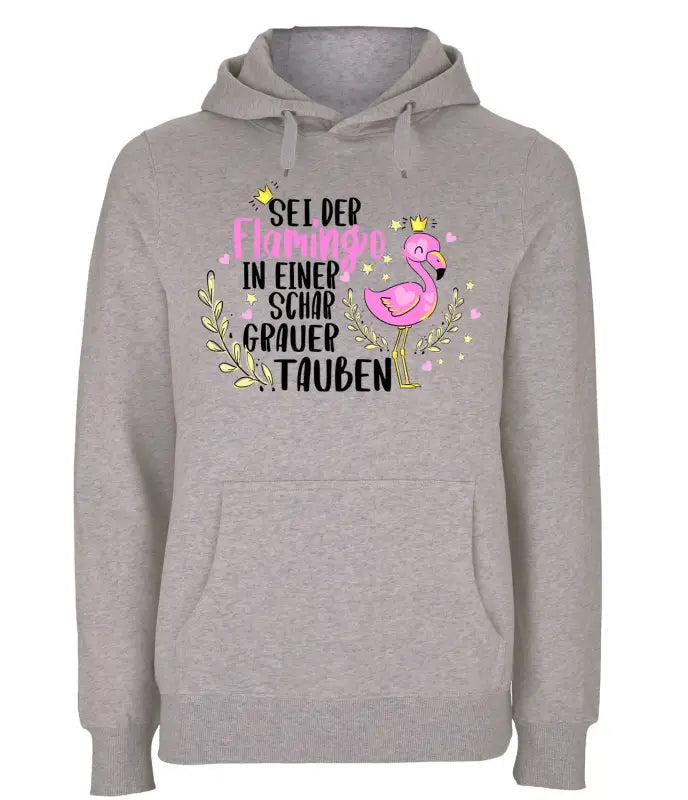 
                      
                        Sei der Flamingo in einer schar grauer Tauben Hoodie Unisex - XS / Grau
                      
                    