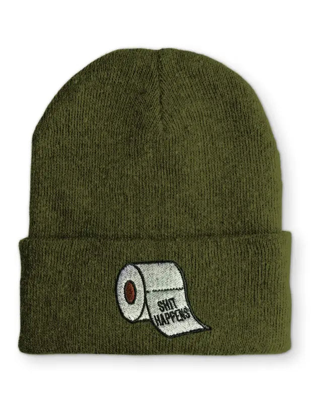 Shit Happens Wintermütze Spruchmütze Beanie perfekt für die kalte Jahreszeit