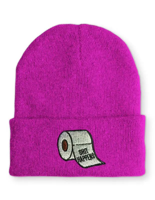 Shit Happens Wintermütze Spruchmütze Beanie perfekt für die kalte Jahreszeit