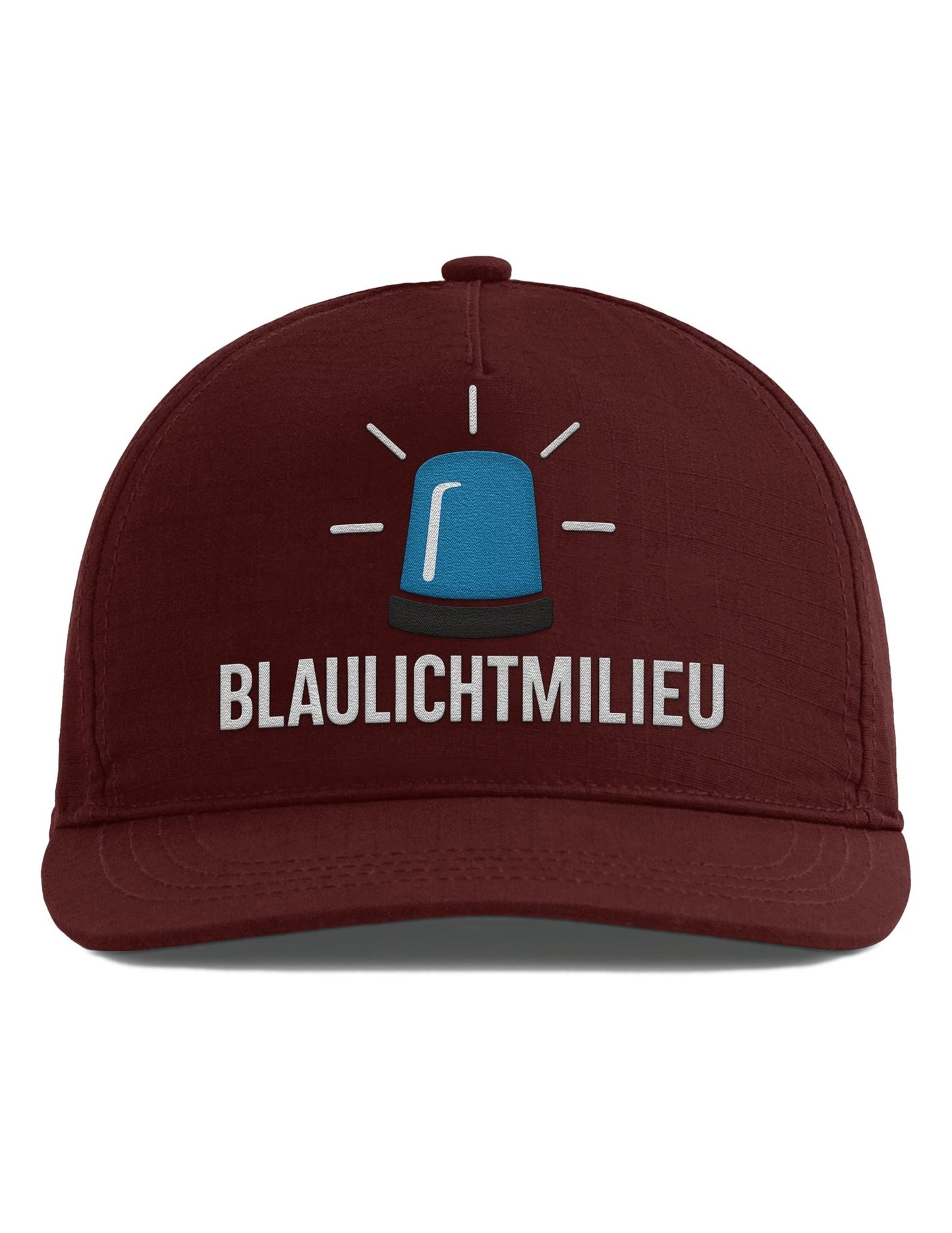Snapback Cap Blaulichtmilieu Mit Gesticktem Blaulicht Symbol Statement Cap Für Polizei Fans Rettungskräfte Und Satire - tshirtladen - Cap