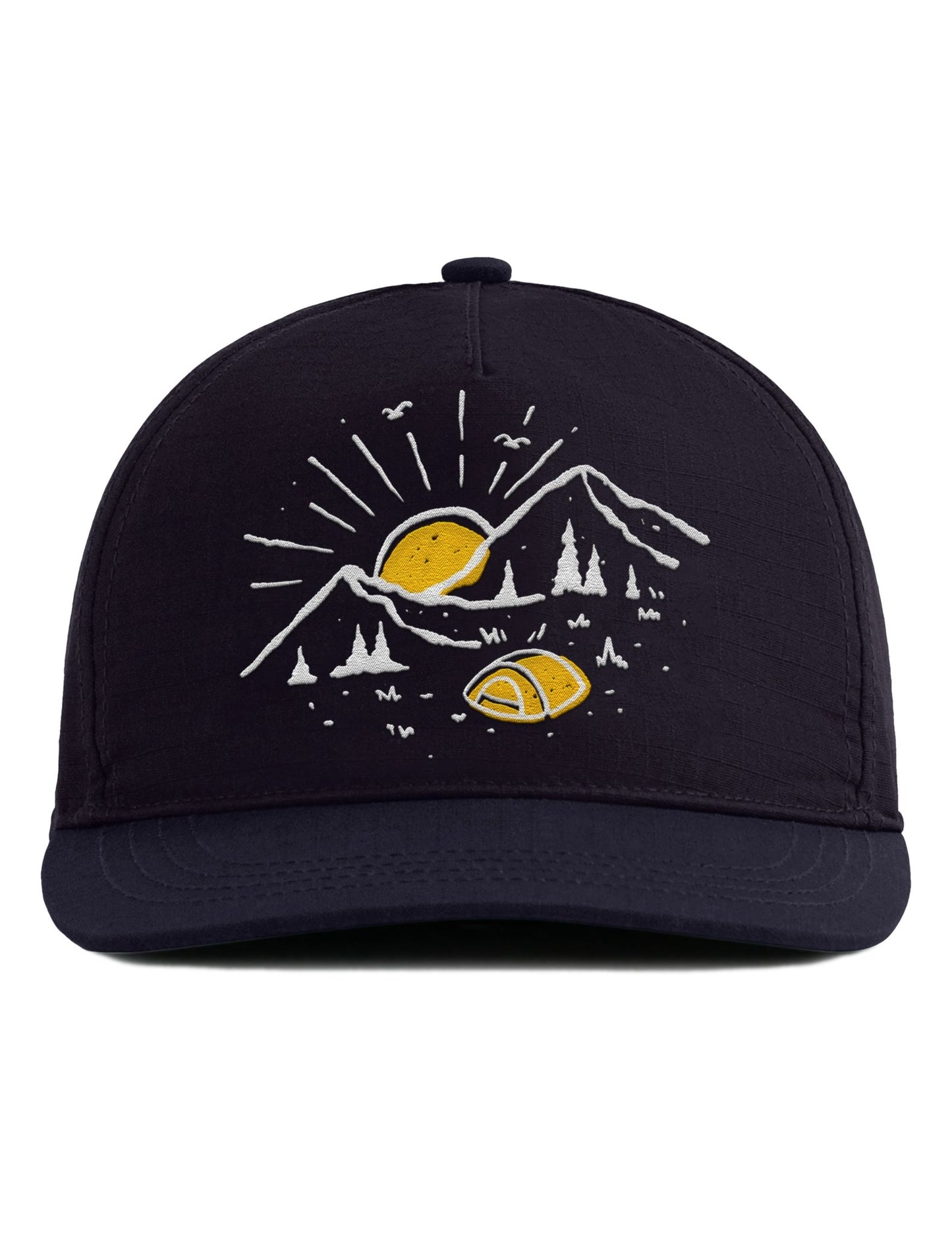 Snapback Cap – Camping Outdoor – Unisex Basecap - Bestickt