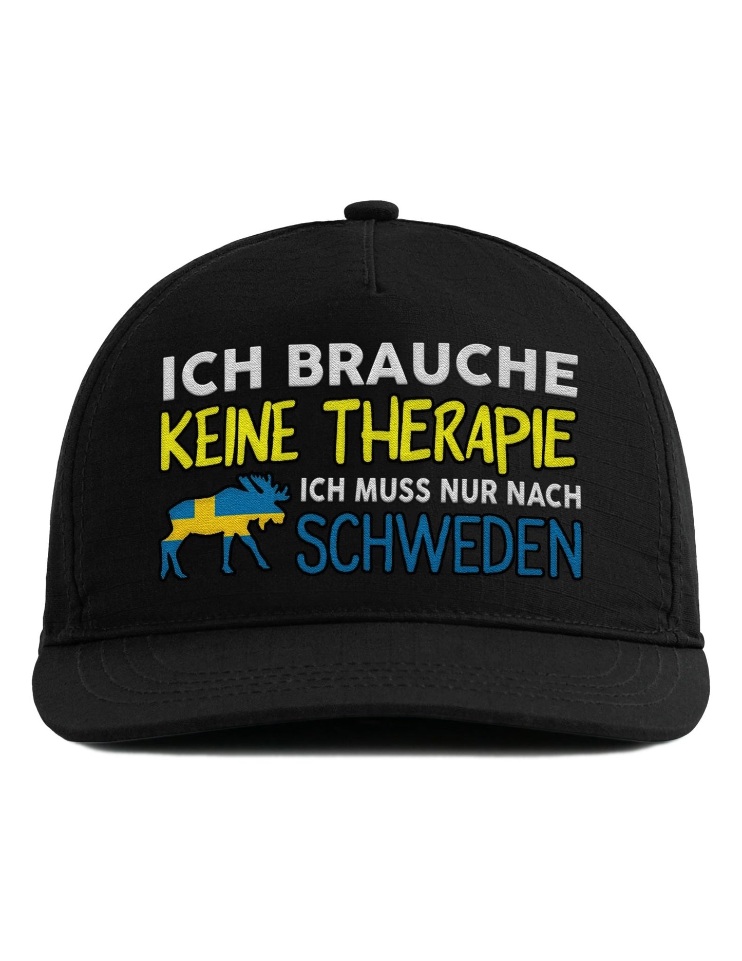 Snapback Cap – Ich muss nur nach Schweden – Unisex Basecap - Bestickt - tshirtladen - Cap