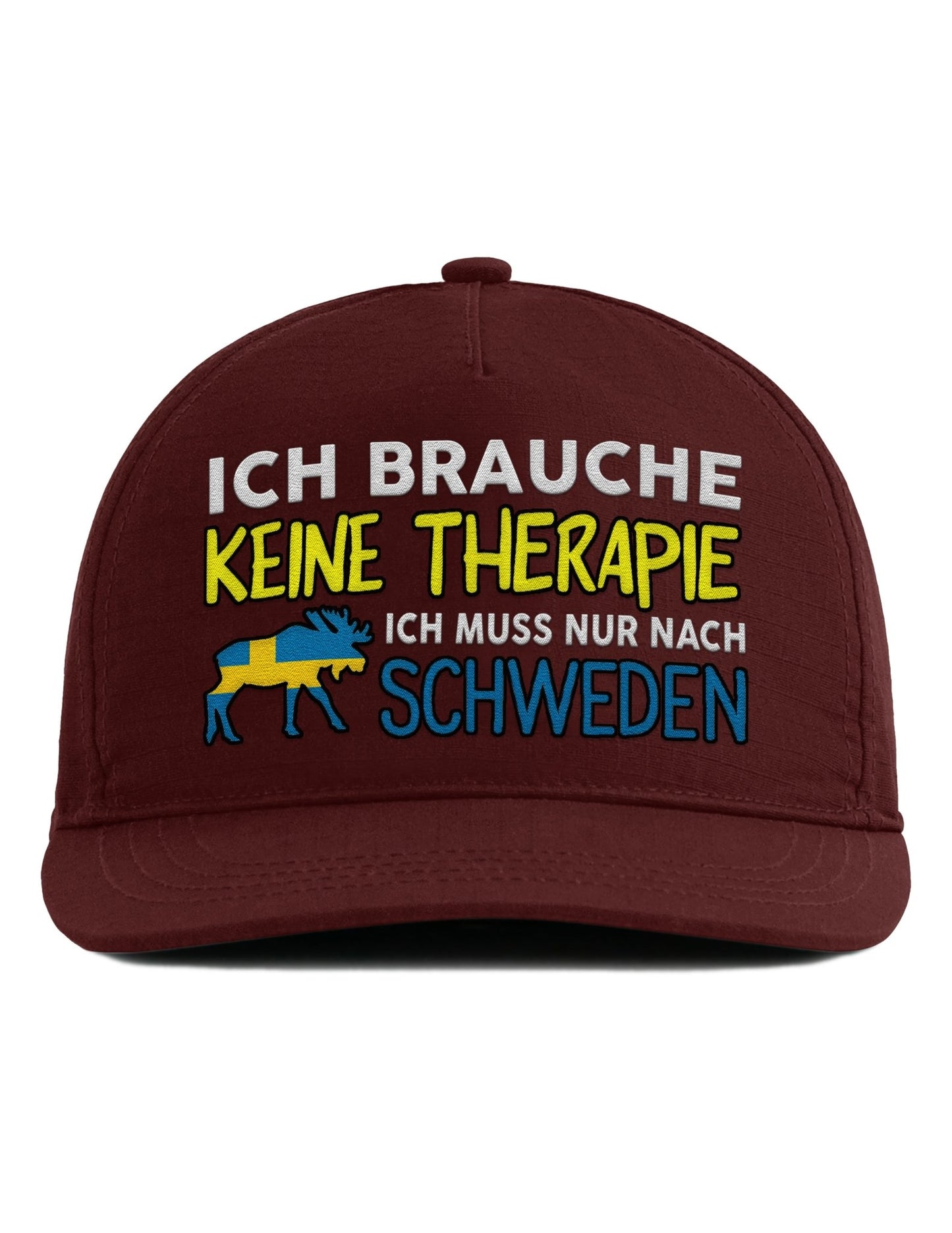Snapback Cap – Ich muss nur nach Schweden – Unisex Basecap - Bestickt - tshirtladen - Cap