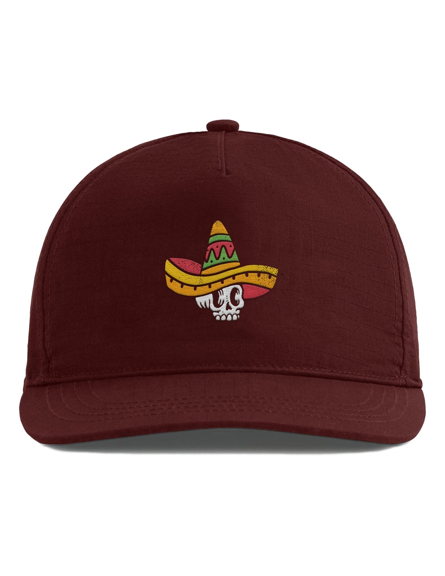 Snapback Cap mit gesticktem Sombrero und Totenkopf Lustige Cap im mexikanischen Stil für Männer - tshirtladen - Cap