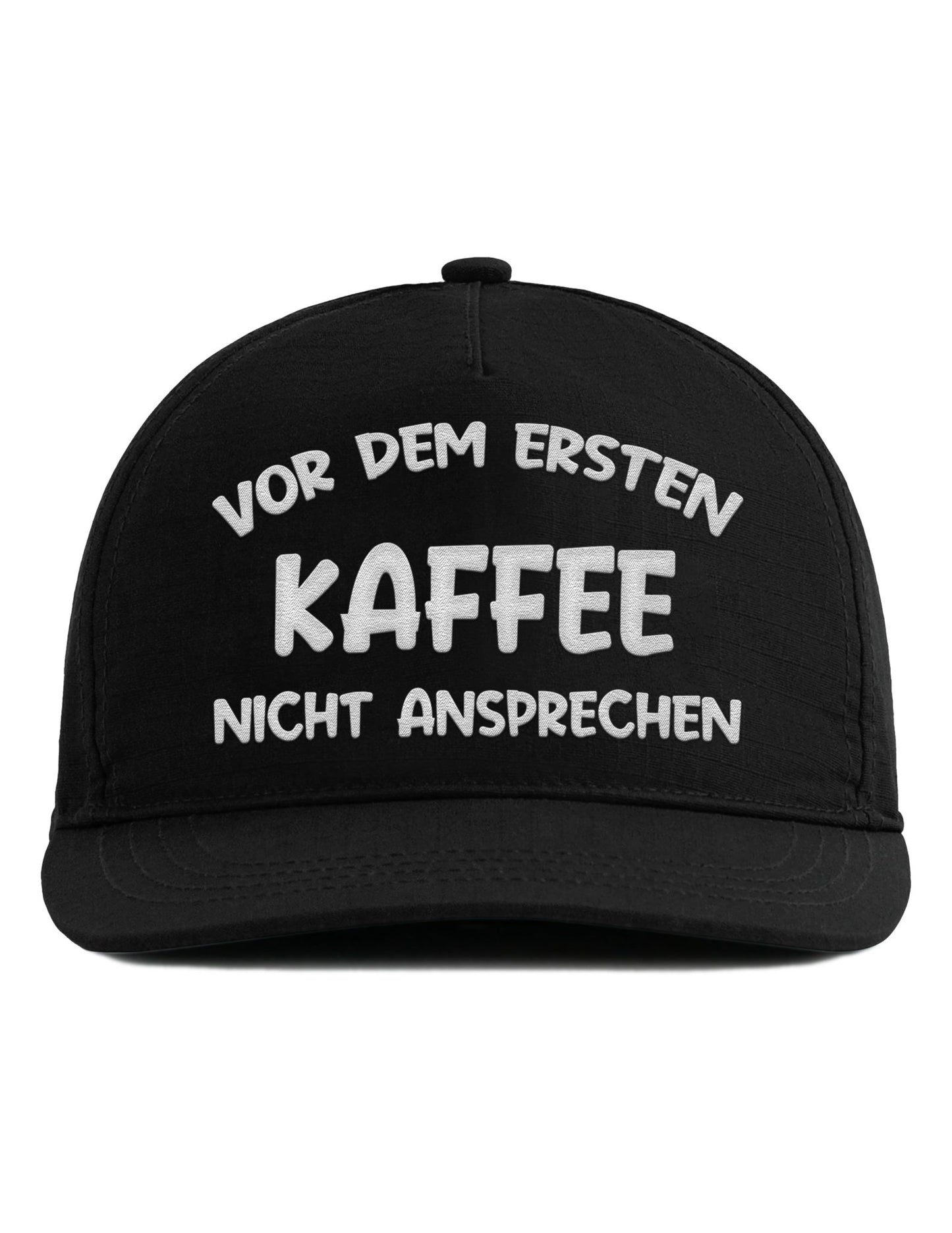 Snapback Cap – Vor dem ersten Kaffee nicht ansprechen – Unisex Basecap - Bestickt - tshirtladen - Cap