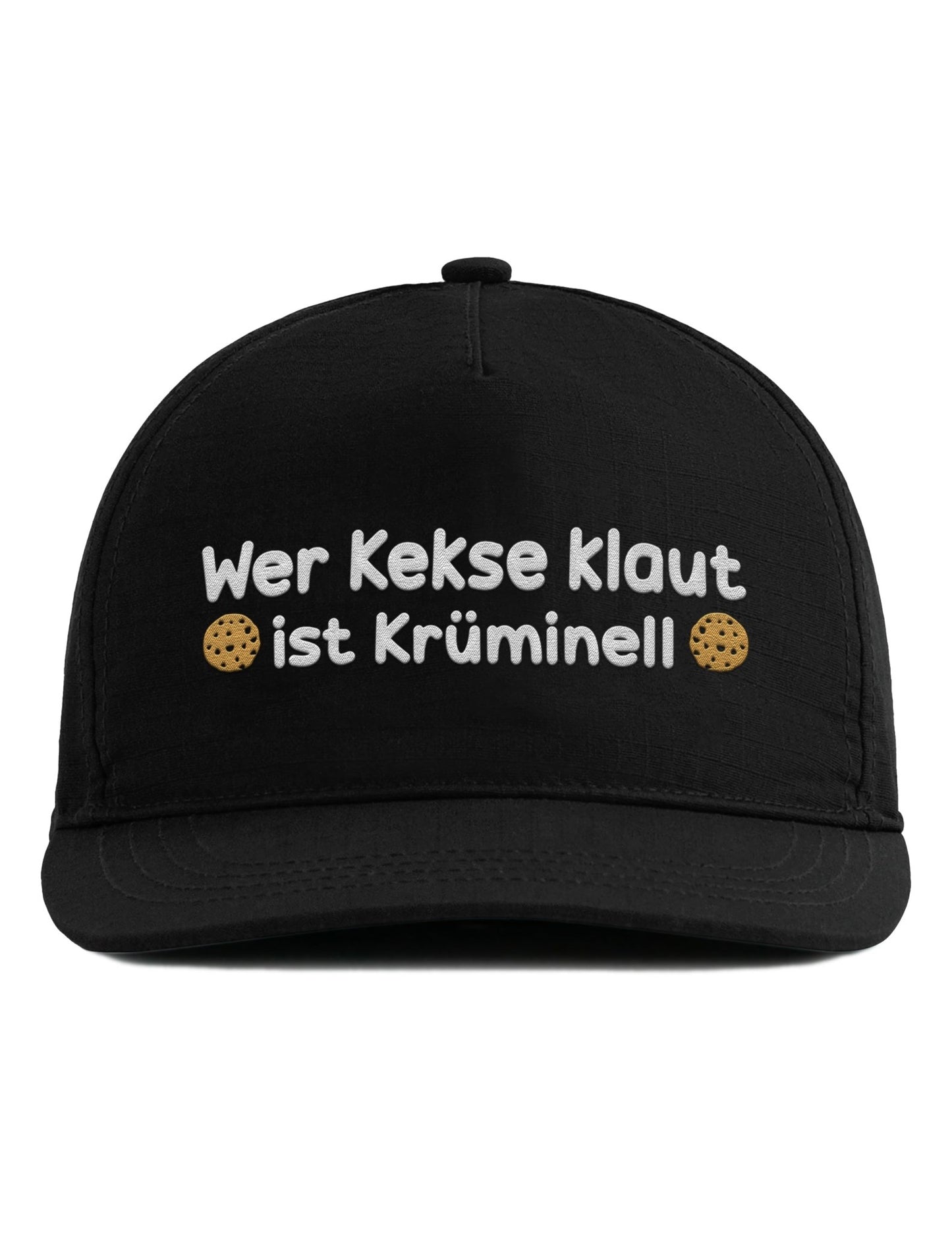 Snapback Cap – Wer Kekse klaut ist Krüminell – Unisex Basecap - Bestickt - tshirtladen - Cap