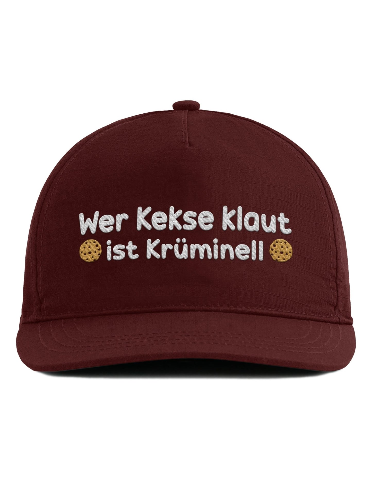 Snapback Cap – Wer Kekse klaut ist Krüminell – Unisex Basecap - Bestickt - tshirtladen - Cap