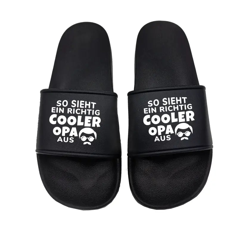So sieht ein richtig cooler Opa aus perfekt für Urlaub und Strand unsere lustigen Badelatschen - tshirtladen - Badelatschen