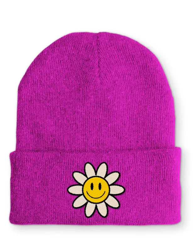 Sonnenblume Wintermütze perfekt für die kalte Jahreszeit - Pink