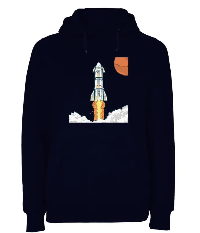 Space Rocket Weltraum Hoodie Unisex - XS / Navy