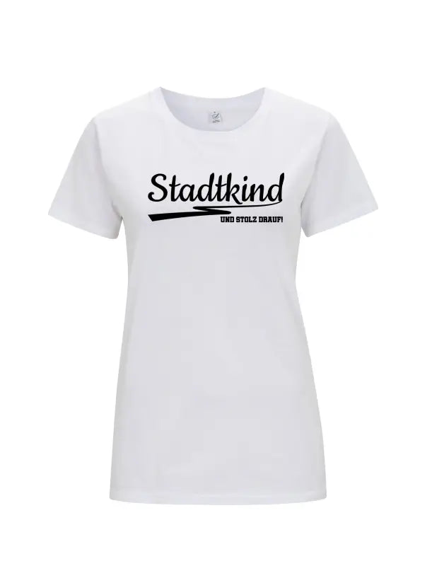 Stadtkind Damen Basic T - Shirt - Weiss / S