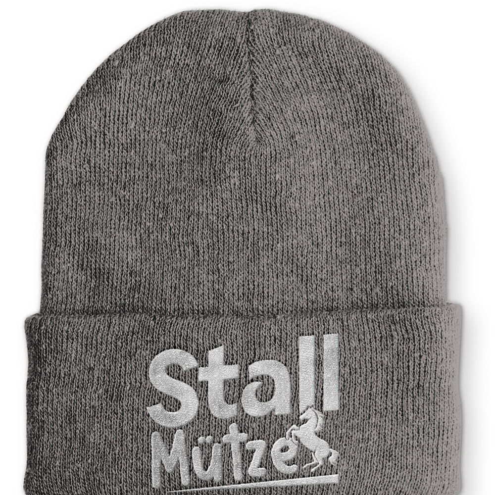 
                  
                    Stall Mütze Statement Beanie Mütze mit Spruch - Grey - Mütze
                  
                