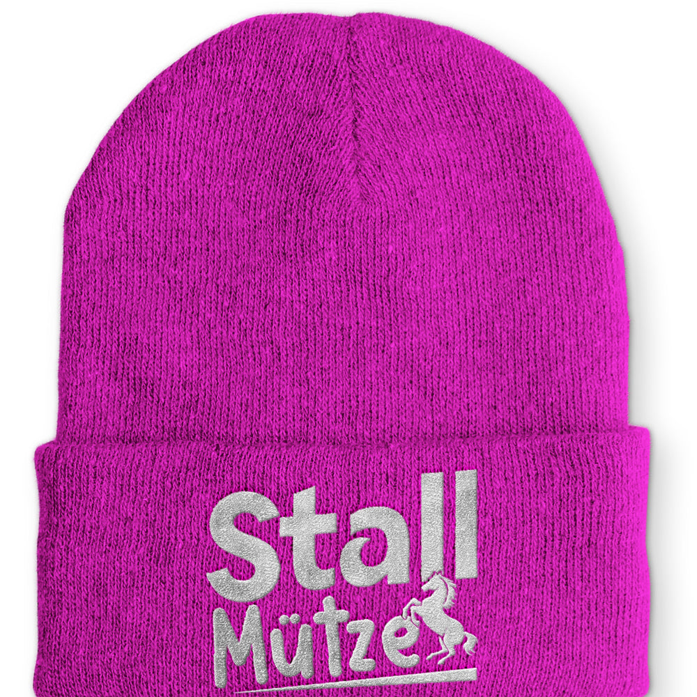 
                  
                    Stall Mütze Statement Beanie Mütze mit Spruch - Pink - Mütze
                  
                