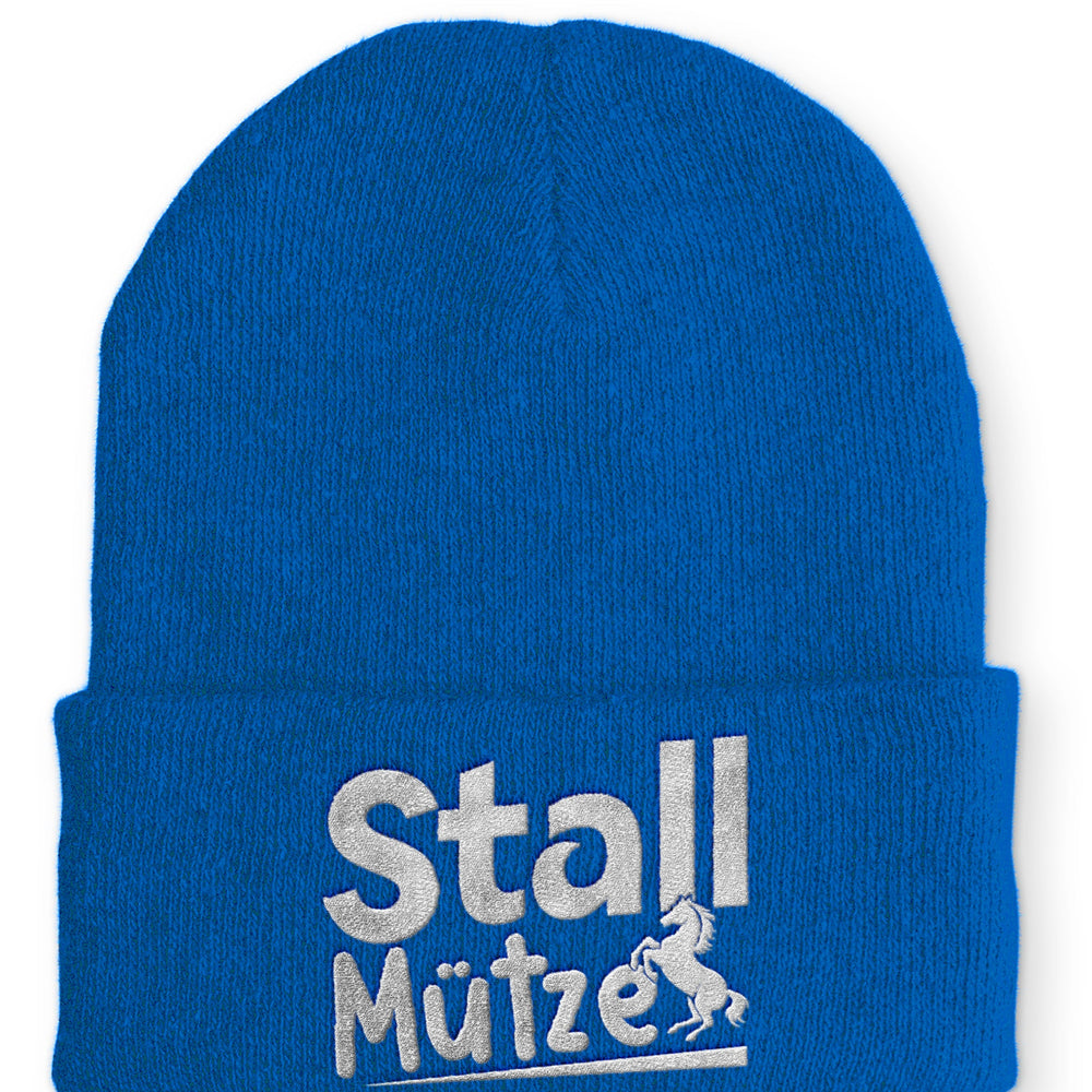 
                  
                    Stall Mütze Statement Beanie Mütze mit Spruch - Royal - Mütze
                  
                