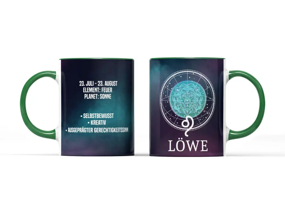 
                      
                        Sternzeichen Löwe Tasse - Grün
                      
                    