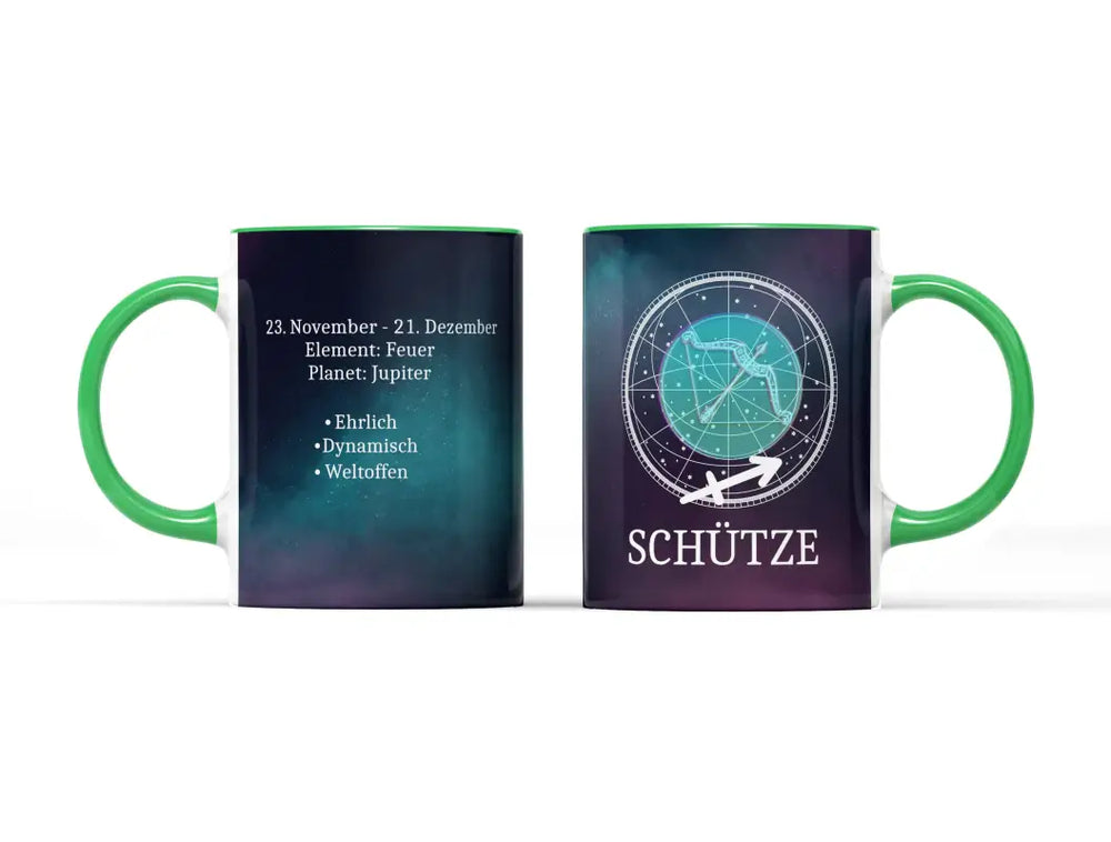 
                  
                    Sternzeichen Schütze Tasse - Hellgrün
                  
                