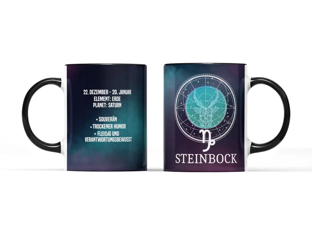 
                      
                        Sternzeichen Steinbock Tasse - Schwarz
                      
                    