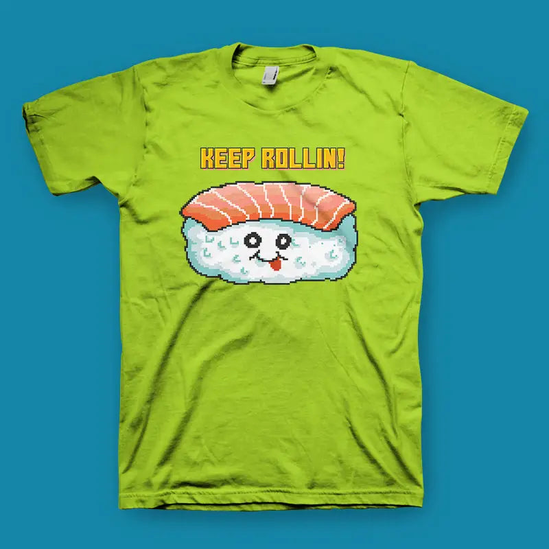 Sushi Pixel Art Character Herren T - Shirt - XS