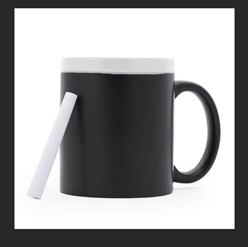 Tasse Black Edition mit Kreide zum selbst beschreiben / malen