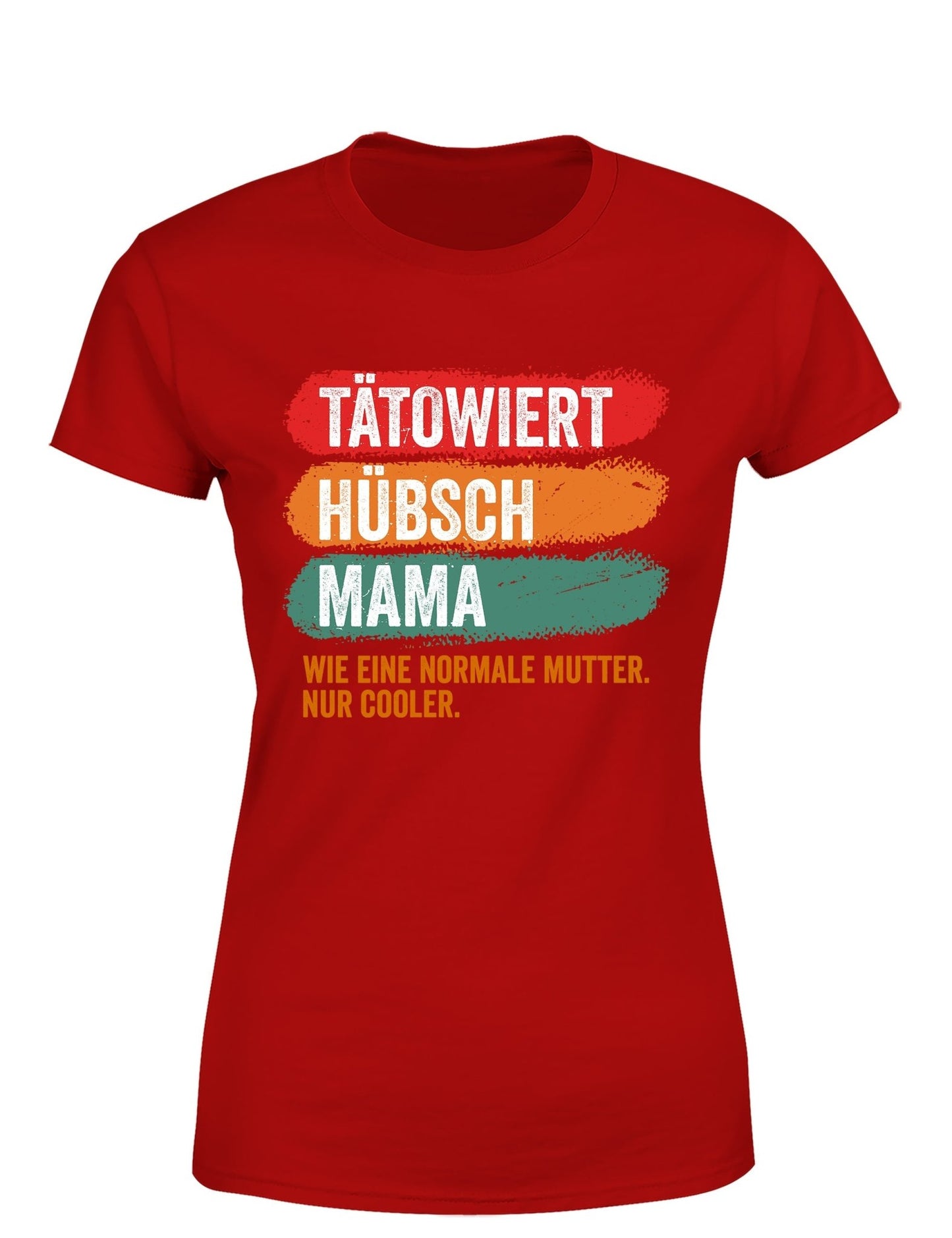 Tätowiert hübsch Mama Damen T-Shirt - tshirtladen - T-Shirt