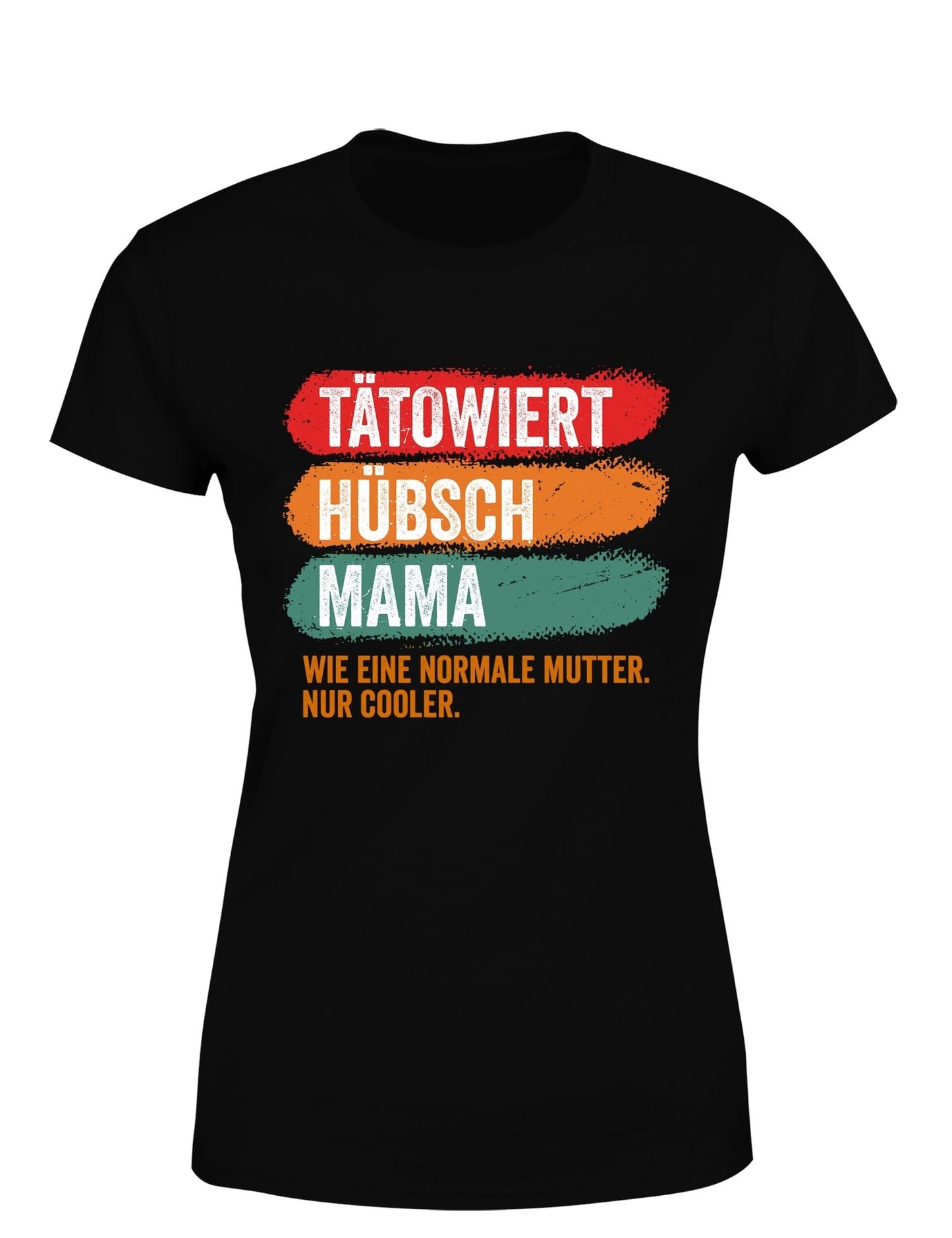 Tätowiert hübsch Mama Damen T-Shirt - tshirtladen - T-Shirt
