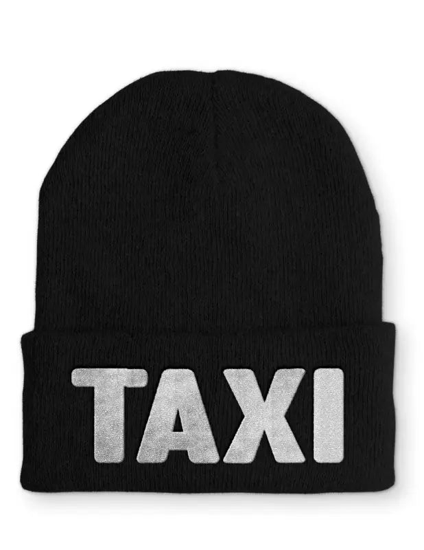 TAXI Statement Beanie Mütze mit Spruch - tshirtladen - Mütze