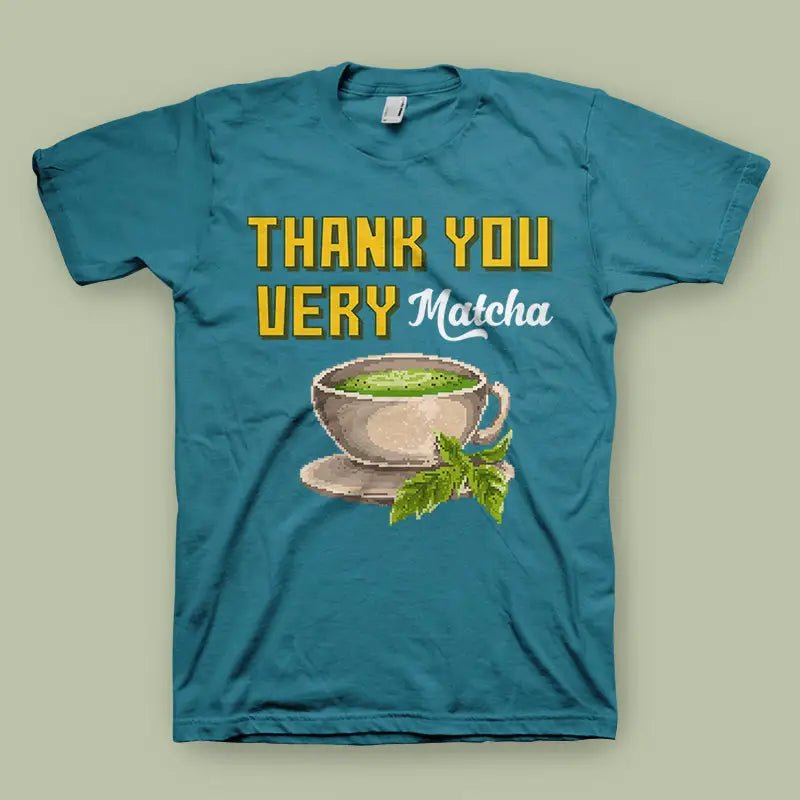 Thank You Very Matcha Herren T-Shirt - tshirtladen - 