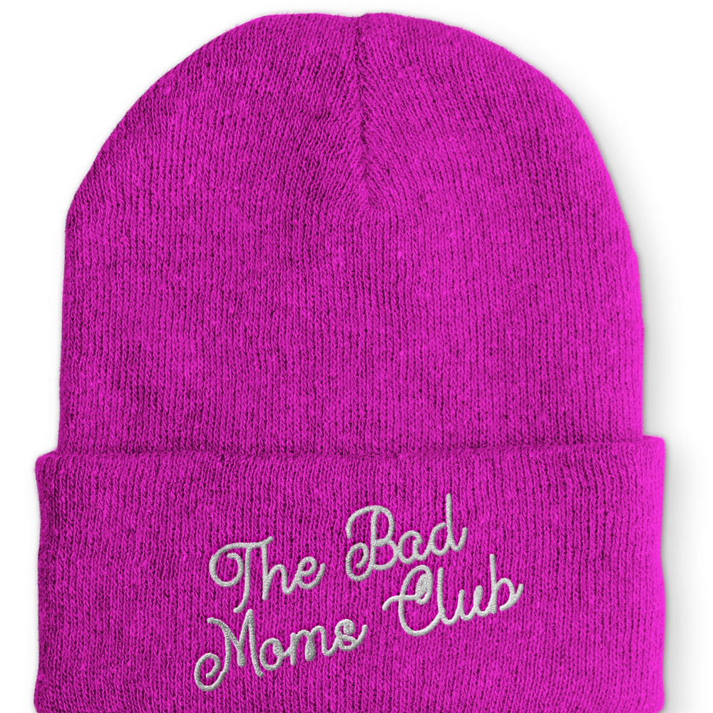 The Bad Moms Club Beanie Mütze mit Spruch - Pink - Mütze