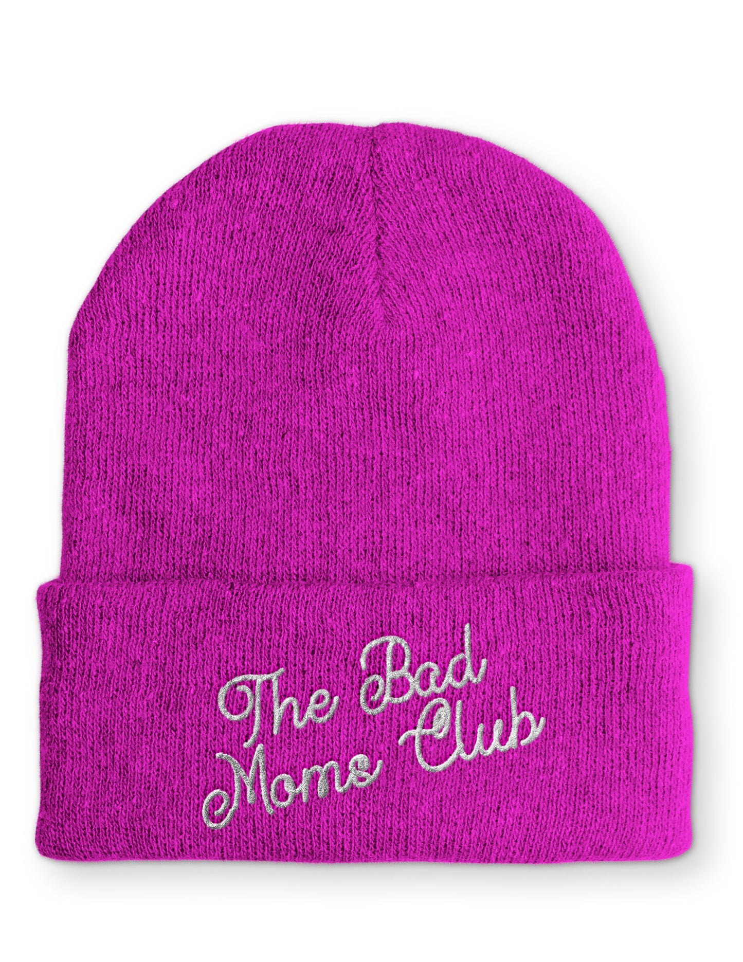 The Bad Moms Club Beanie Mütze mit Spruch - Pink - Mütze