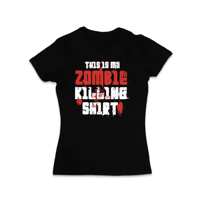 This is my Zombie killing Shirt Statement Damen T - Shirt - S / Black