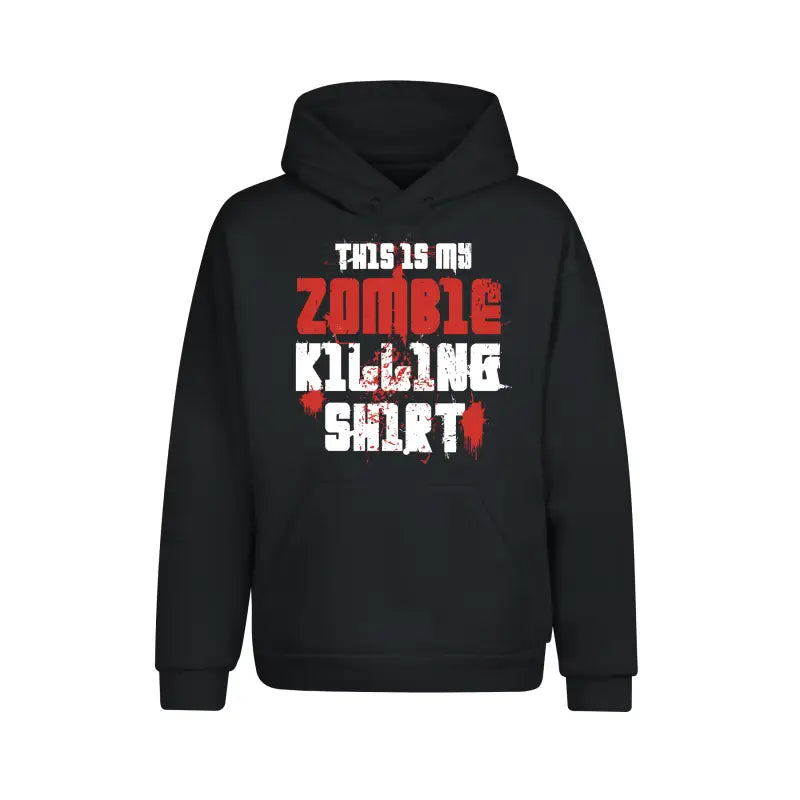 This is my Zombie killing Shirt Statement Hoodie Unisex - XS / Dunkelgrau